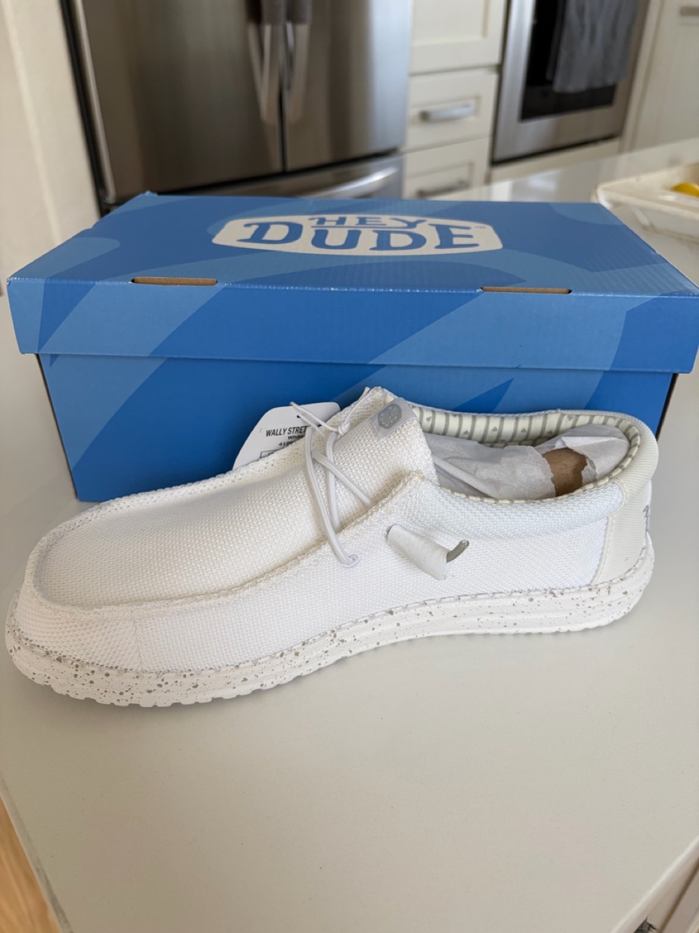 Hey Dude Kids White Canvas Slip-On Sneaker